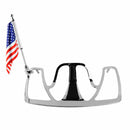 Motorcycle American  with Aluminum Pole 10x6 Inch for  XL883