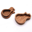 2Pcs Picks Holder With Wooden Picks Box For Guitar