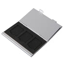 Metal Aluminum Memory Card Protecter Box Storage Case Holder 6x SD/SDHC/MMC