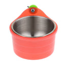 2x Bird Cage Accessories - Birds Feeder - Parrots Parakeet Budgies Feeding Cups