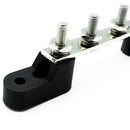 4x6mm 1/4in Studs Single Buss Bar Electrical Terminal Board 100A with Cover A