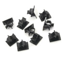 10x Cable clips adhesive cord black wire holder organizer clamp ^