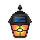 Retro Hex LED Flame Lamp Plastic Solar Energy Waterproof IP65 Courtyard Garden O