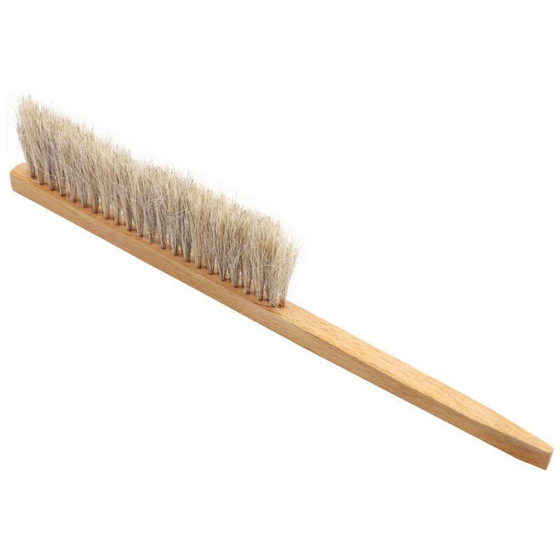 Wood Honey Brush Wasp bee Sweep Two Rows Of Horse Tail Hair Beekeeping  N Jf Gw