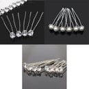 20PCS Clear Crystal Rhinestone Diamante Wedding Bridal Prom Hair Pins Hairpin