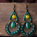 Ethnic Style Hand-Designed Earrings Agate Crafted Fashi on Earrings
