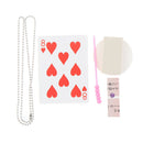 New Chain Thru Sword Card Magic Tricks Close up Stage Magic Props ToysJ Gw