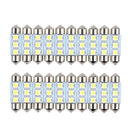 20x CANBUS Error Free 36mm 3 LED 5050 SMD 6418 C5W License Plate Dome Light Bulb