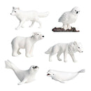Miniatures Polar Animal Snowy Owl/Alopex Lagopus/Polar Bear/Sea Dog/Arctic