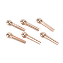 6Pcs Brass Bridge Pins for Acoustic Guitar 27mm Length Head Diameter 8mm 3C
