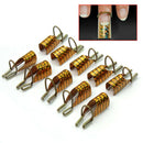 10x Professional Nail Tips Art Forms Reusable UV Gel Acrylic French Too CQC