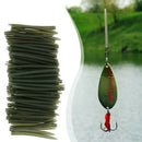 100pcs Fishing Hook Sleeve Rubber Tip Tube Positioner Terminal Fishing Tackles y
