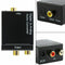 Digital Optical Toslink SPDIF Coax to Analog RCA Audio Converter Adapter wi J1O5