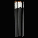 7x Acrylic UV Gel Nail Brush Set Gel Brush Brush Nail Art Design Pen black W2C2