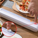 Reusable Food Wrap Cutter Kitchen Cling Film Plastic Wrap Dispenser BPA Free
