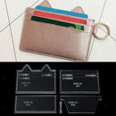 5Pcs Clear Acrylic Stencil Templates Handmade Wallet Purse for Women Girls