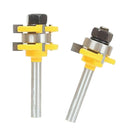 Tongue And Groove Router Bit Set 8mm Shank Woodworking Tools
