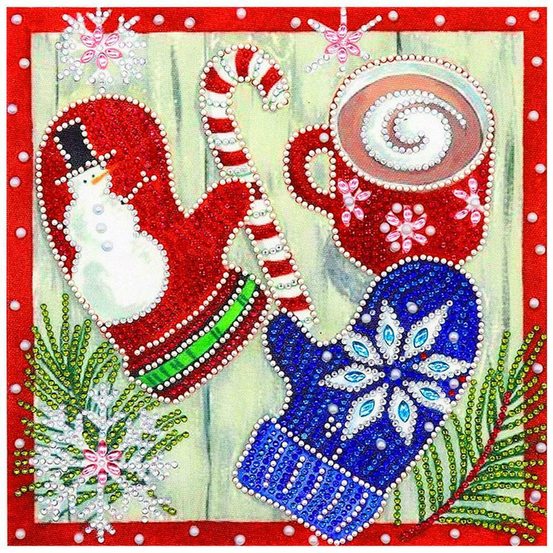 5D DIY Special Shaped Diamond Painting Gloves Cross Stitch Craft Kit Decor
