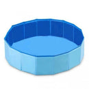 1pc Pet Swimming Pool Foldable Portable Pet Pool Non-slip Bottom for Dogs Blue