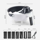 Multi-Function Manual Cutting Machine with Rotating Basket Rotating Vegetab