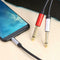 1.8m 3.5mm Male to Dual 6.35mm Male Audio Cable for Mixer Amplifier Speaker
