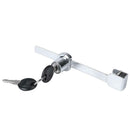 Sliding Window Glass Cabinet Lock Hasps Latch with Key for Mobile Showcase A