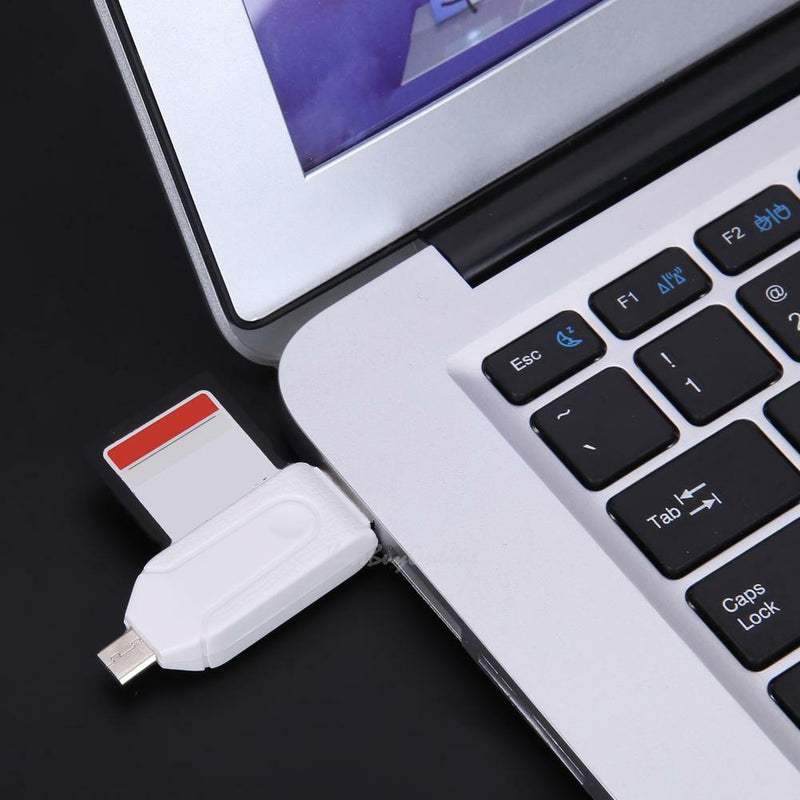 2 in 1 Micro USB 2.0 OTG TF Card Reader Adapter for Mobile Phone Computer PC