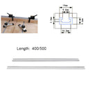 Aluminium Bar Slider T-Tracks T-Slot Jig Fixture for Table Saw Gauge Rod (5 Q4O4