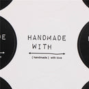 120pcs Hand Made with Love Seal Stickers For DIY Gift Cake Baking Label Hang MFT