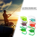 6pcs Soft Silicone Plastic Frog Fishing Lures Topwater Ray Frog Crank Baits