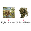 DIY Elephant Diamond Painting Embroidery Rhinestone Cross Stitch Mosaic Kit