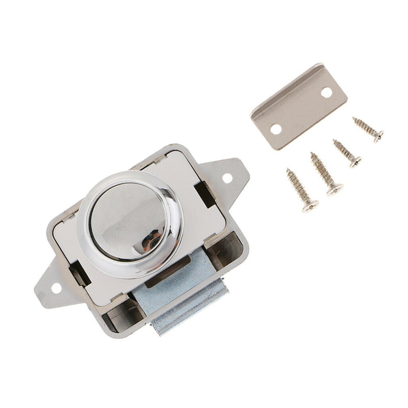 10pcs Push Button Drawer Cupboard Catch Lock Latch for Trailer RV Boat New