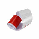 2 inch x 10ft 3 Meters Night Reflective Safety Warning white red Tape Strip M4N7