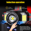 LED Headlamp 4 Lighting Modes Intelligent Sensing Headlight for Camping