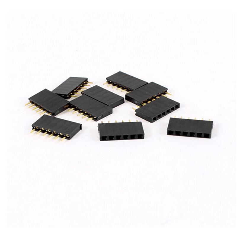 Trendy 10pcs 6Pin Female tall stackable Header Connector socket for Arduino Ew