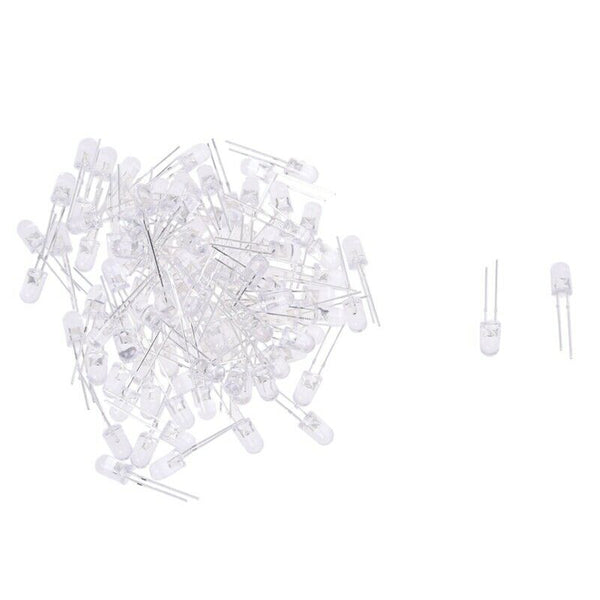 100 PCS 5mm Round Super Bright Red Light Output Diode LED Light M3Y6