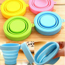 3Pcs Outdoor Portable Silicone Telescopic Drinking Collapsible Folding Cup  T5T6