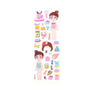 5x DIY Princess Dress Stickers Cute Girl Dress up Changing Clothes Kids Toys MO