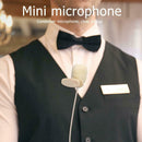 Clip-on Lavalier Audio 3.5mm Collar Condenser Lapel Unidirectional Microphone