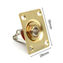 Square Style Jack Plate Guitar Bass Jack 1/4 Output Input Jack Socket For E C4J2
