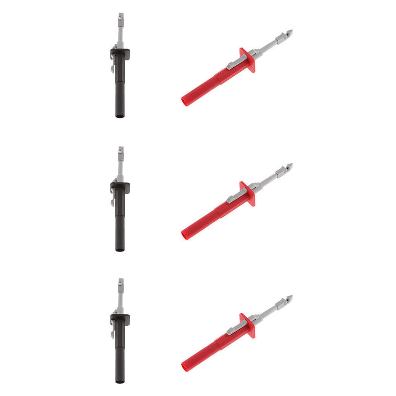 6 Pieces Socket Connection Wire Heavy Duty Insulation Piercing Probe Test Clip