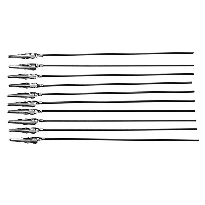 10Pcs Airbrush Spray Paint Clamping Parts Holder Color Clip And 1Pcs Stand  L6C2