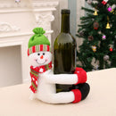 Christmas Cartoons Santa Claus Wine Bottle Cover Table Decor (Snowman) A
