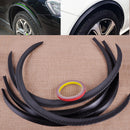 4pcs 28.7" Carbon Fiber Car Flare Protector Fender Arch Strip Wheel Lip Eyebrow