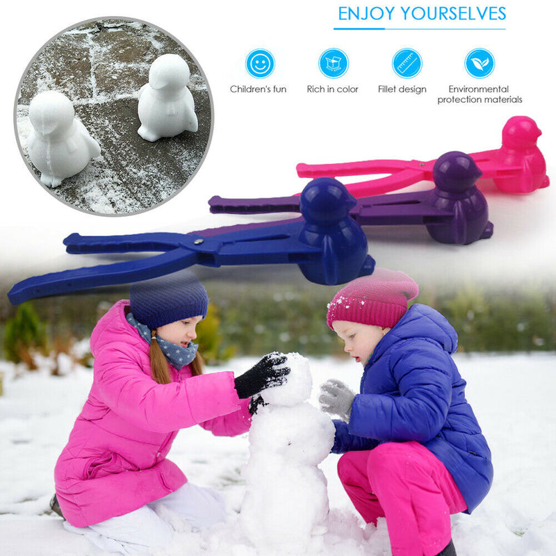Penguin Snowball Maker Clip Snow Sand Ball Mold Tool Snowball Clip Random