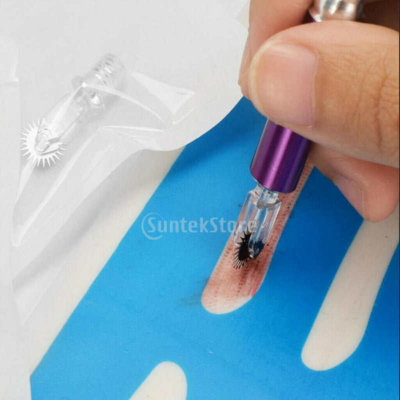 10pcs Roller Eyebrow Microblading Needles Eye Brow Tattoo Blades Makeup Tool