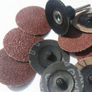 100Pcs Sanding Disc for Roloc 50Mm 40 60 80 120 Grit Sander Paper Disk Grin