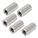 Round Connector Nuts M8X1.25Mm Threaded Sleeve Rod bar 304 Stainless steel  N4T4