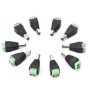 10pcs 5.5mm x 2.5mm CCTV camera DC Power Male Jack Connectors FT