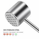 Heavy Duty Meat Hammer Dishwasher Safe Rust-proof 304 Stainless Steel Meat  I3C6